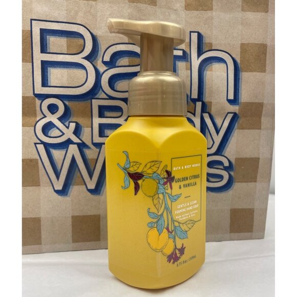 Bath & Body Works GOLDEN CITRUS & VANILA Foaming Hand Soap 3-Pack - Picture 8 of 10